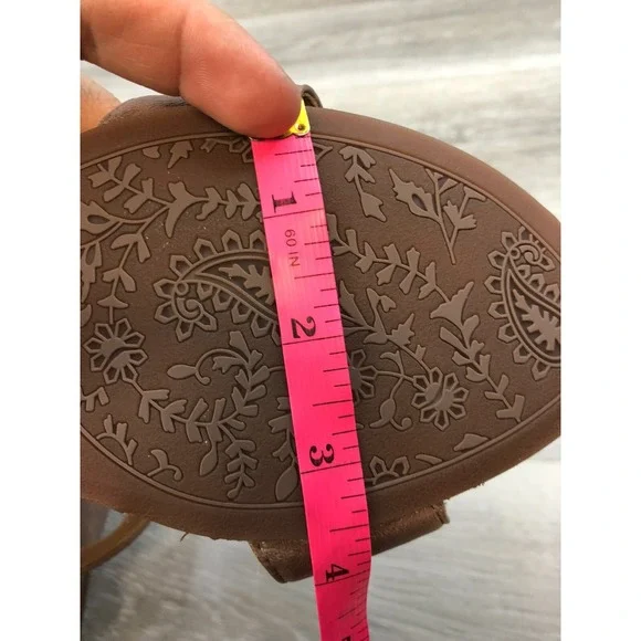 Sofft Verdi Women's Sandal Brown Leather 11 Wedge Ankle Strap Slingback Shoes - Picture 11 of 11